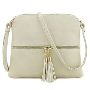 Lightweight Medium Crossbody Bag with Tassel